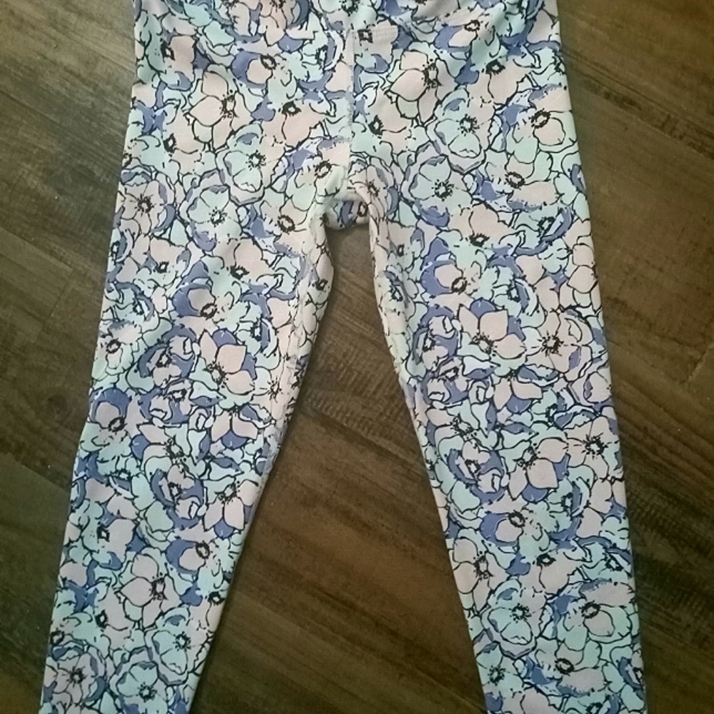 Girls M (7-8) Multicolored Active Leggings
